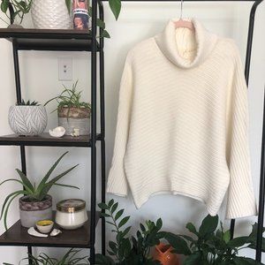 MOTH Anthropologie Sweater- High Low Cowl Neck